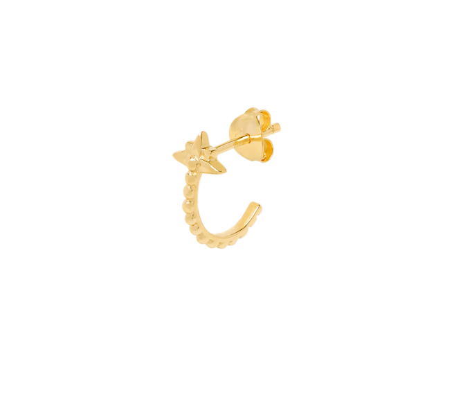 WILDTHINGS COLLECTABLES Aster stud earring gold plated single piece