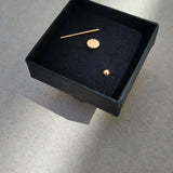 SEW A SONG Small gold plated stud earrings set