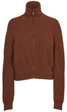 BASIC APPAREL Cady zip cardigan tortoise shell women