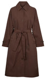 BASIC APPAREL Gise raglan coat chicory coffee women