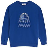 BASK IN THE SUN To the sea sweatshirt cobalt men