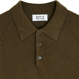 BASK IN THE SUN Austin long sleeve polo moss men