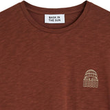 BASK IN THE SUN Mini to the sea t-shirt brownie men