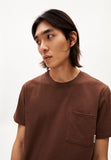 ARMEDANGELS Bazaao flamé T-shirt deep brown men