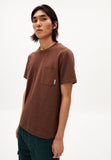 ARMEDANGELS Bazaao flamé T-shirt deep brown men