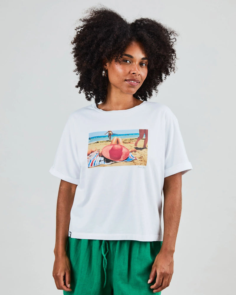 BRAVA This is Spain oversized t-shirt white women