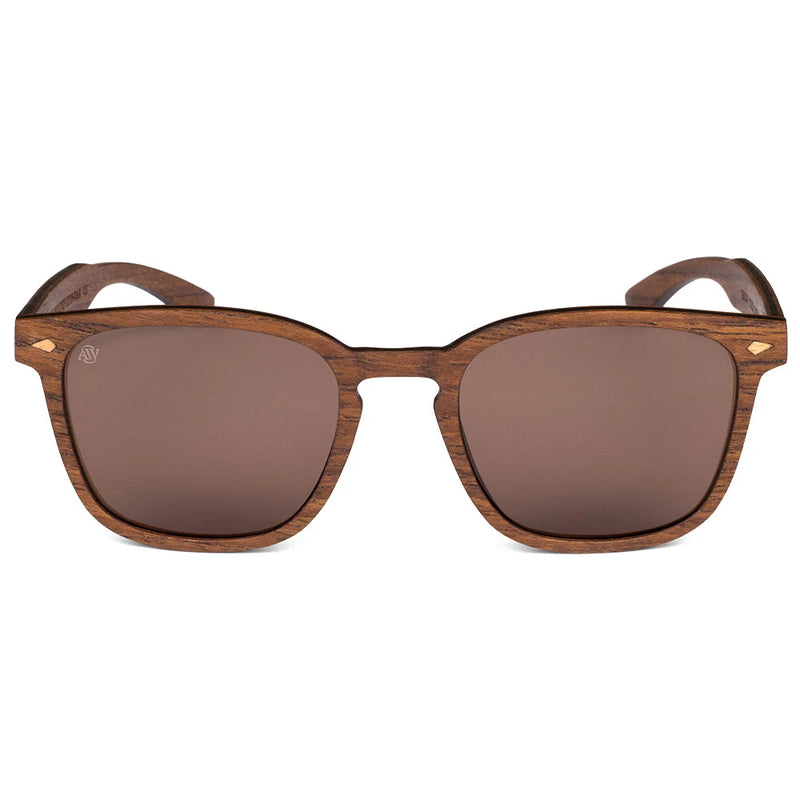 AARNI Brooks sunglasses walnut polarized lenses