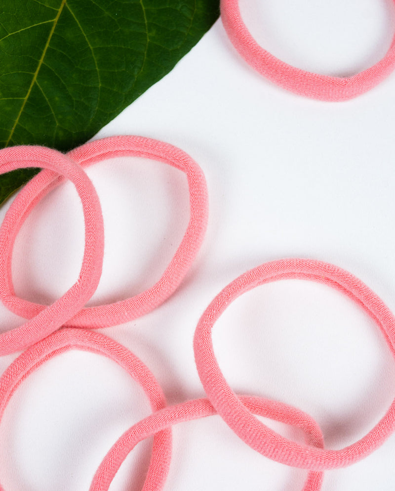 FAIRHAIR Haargummi Hair elastics 3 pack rose
