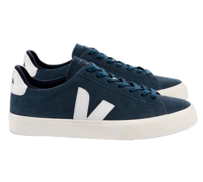 VEJA Campo suede nautico white women