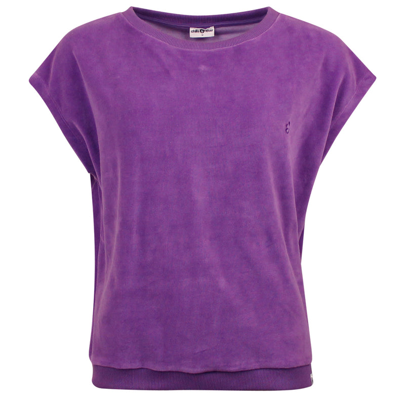 CHILLS & FEVER Fenna top purple heart women