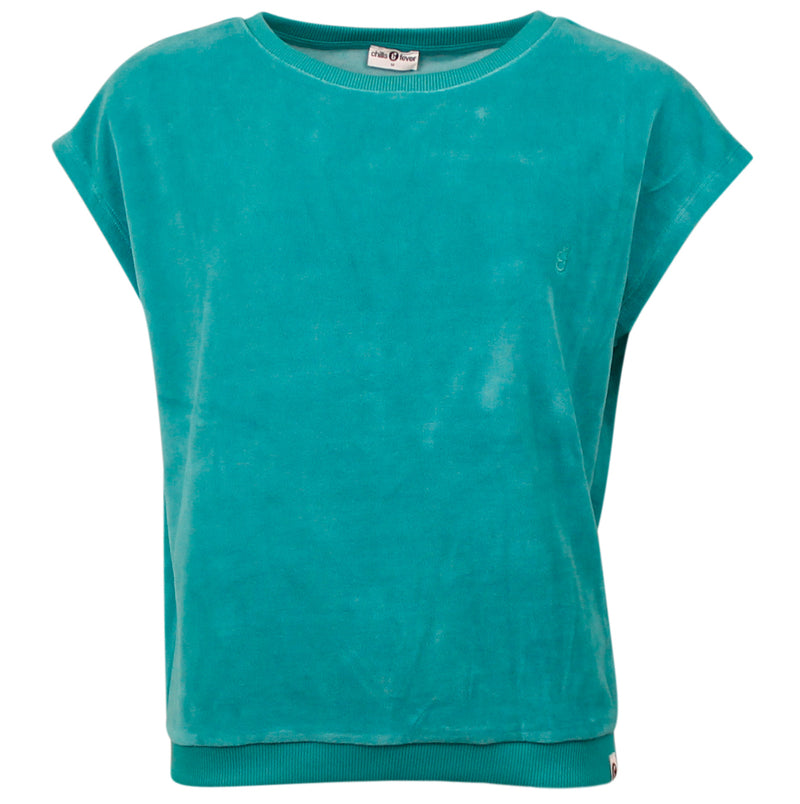 CHILLS & FEVER Fenna top teal blue women