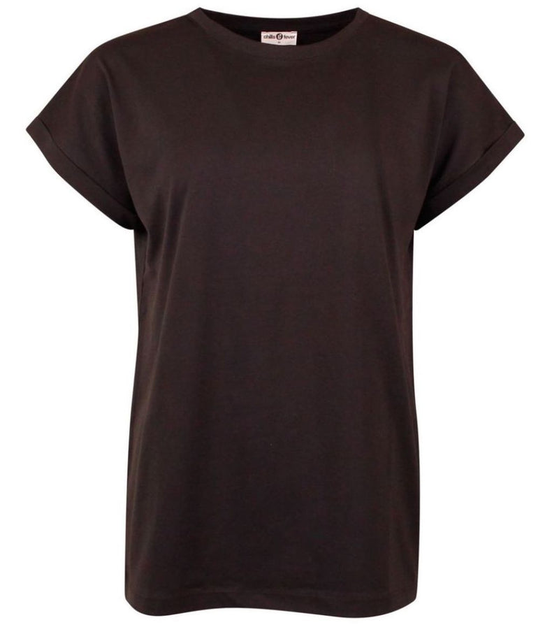 CHILLS & FEVER Fie t-shirt jet black women