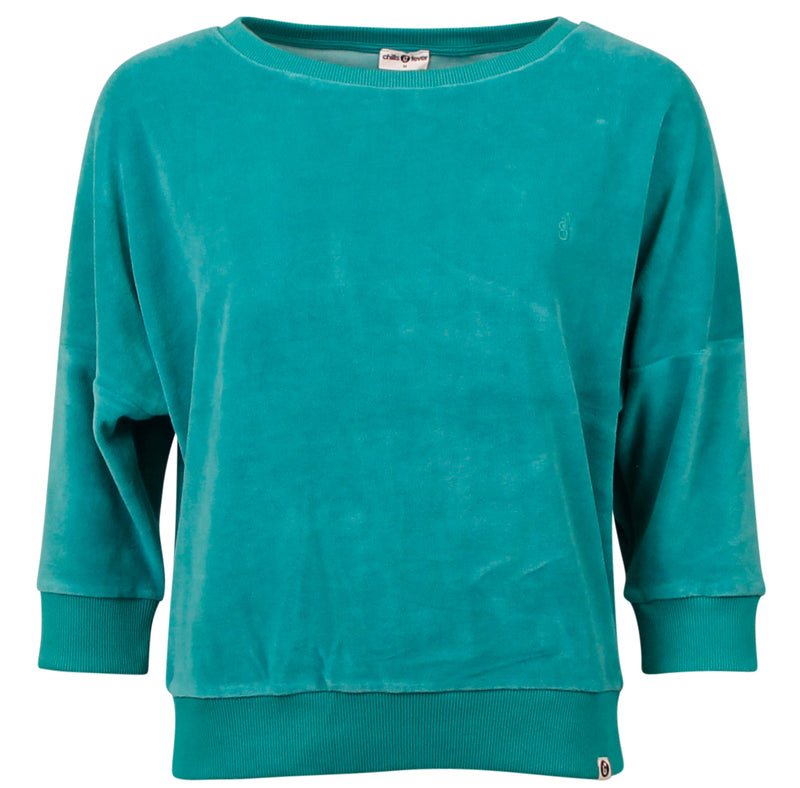 CHILLS & FEVER Sybille sweater teal blue women