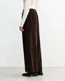 ROTHOLZ Corduroy Flared trousers chocolate women