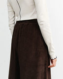 ROTHOLZ Corduroy Flared trousers chocolate women