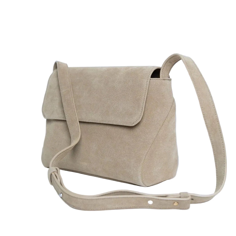 ANN KURZ The one crossbody bag suede caramelo women