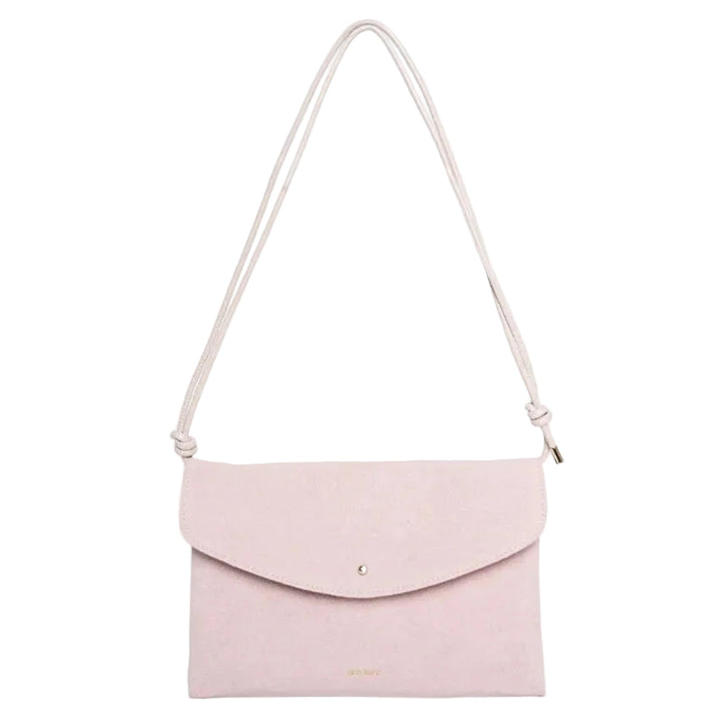ANN KURZ Cute clutch suede rosa women