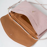ANN KURZ Cute clutch suede rosa women