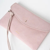 ANN KURZ Cute clutch suede rosa women