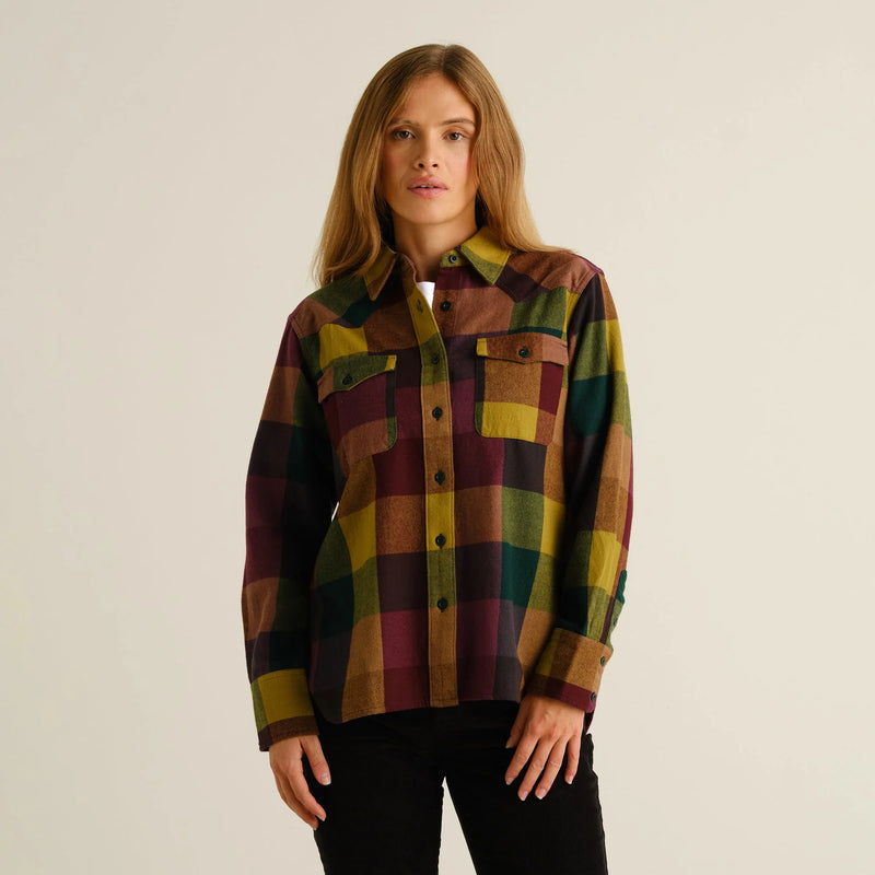 DEDICATED Arboga flannel shirt bold multicolour women