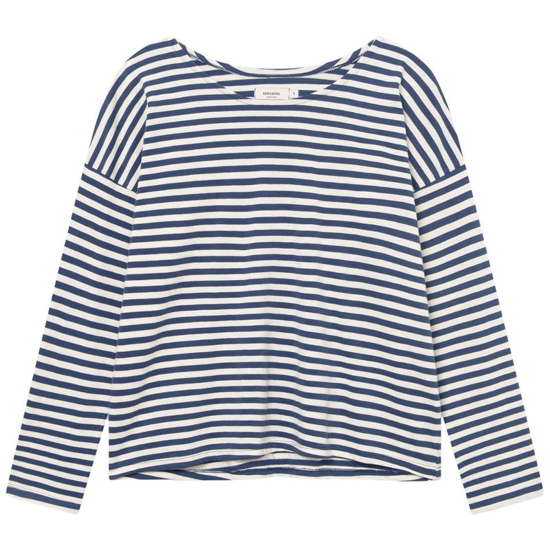 DEDICATED Humledal stripes top insignia blue women