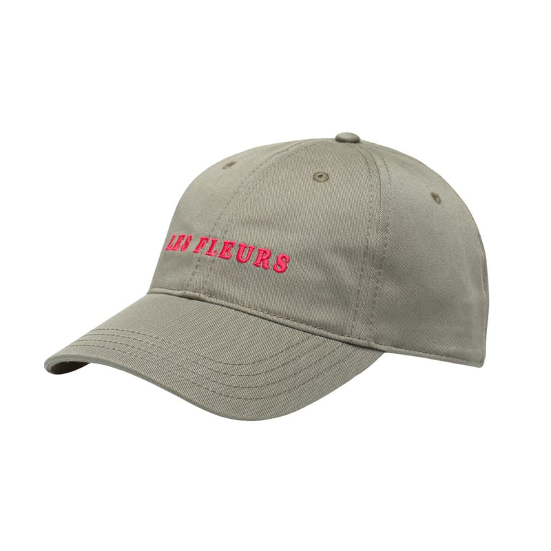 DEDICATED Slussen les fleurs soft cap olive green unisex