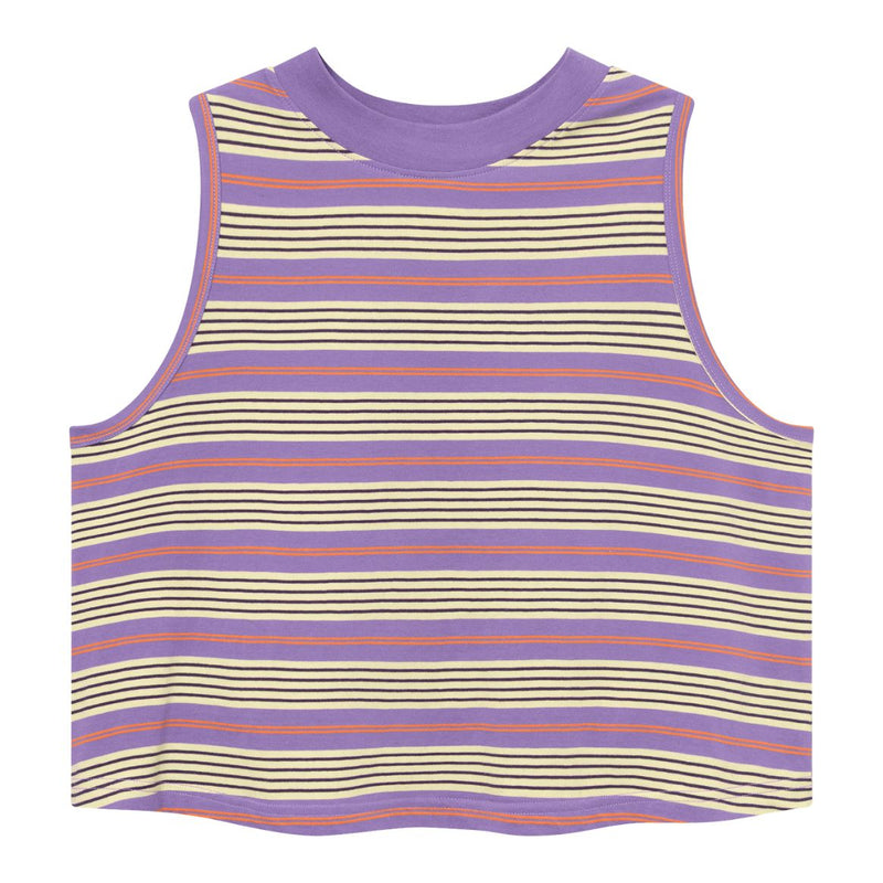 DEDICATED Namsos retro stripe top haze purple women