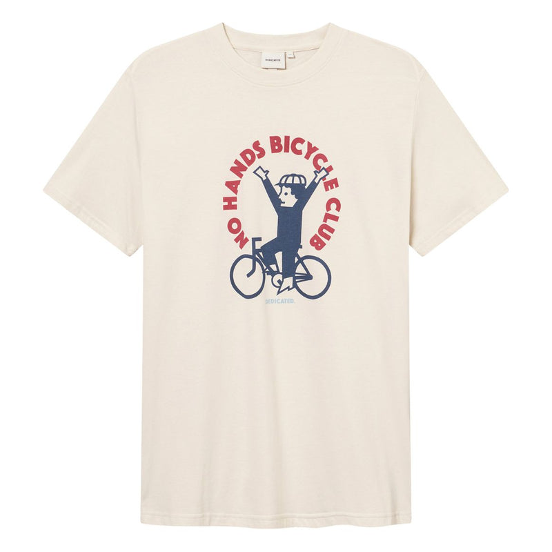 DEDICATED Stockholm no hands t-shirt oat white men
