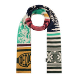 DEDICATED Rossberga retro ski blocks scarf multicolour unisex