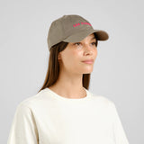 DEDICATED Slussen les fleurs soft cap olive green unisex
