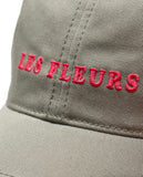DEDICATED Slussen les fleurs soft cap olive green unisex