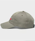 DEDICATED Slussen les fleurs soft cap olive green unisex
