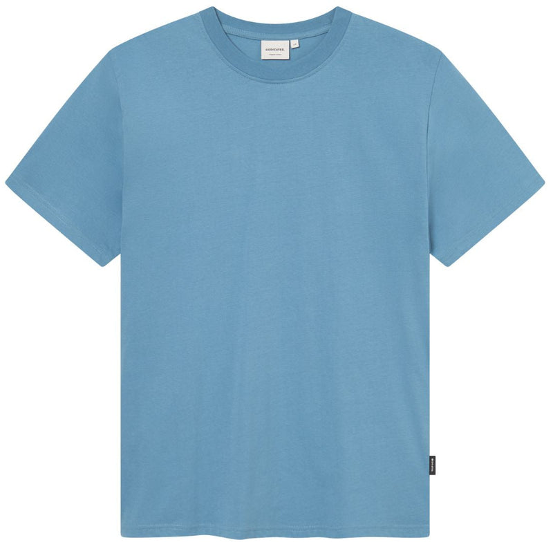 DEDICATED Stockholm base t-shirt niagara blue men