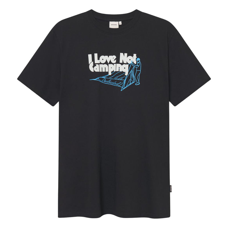 DEDICATED Stockholm love not camping t-shirt black men