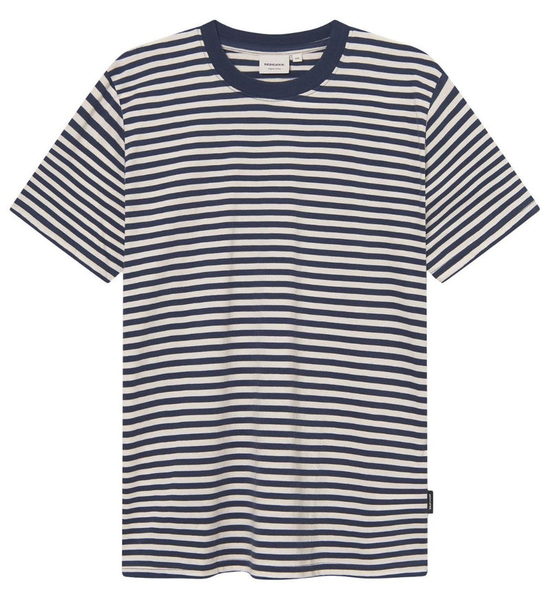 DEDICATED Stockholm stripes t-shirt insignia blue men