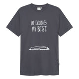 DEDICATED Stockholm doing my best t-shirt charcoal men