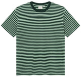 DEDICATED Stockholm stripes t-shirt dark green granite green men