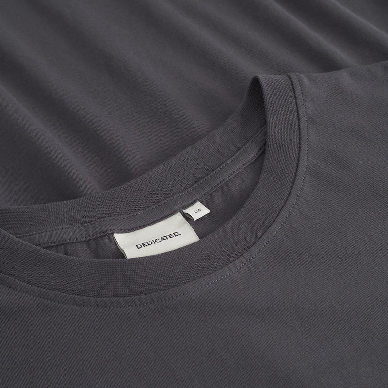 DEDICATED Stockholm base t-shirt charcoal men