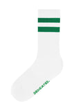 DEDICATED Ullevi sport socks stripes jelly green unisex
