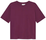 DEDICATED Vadstena base t-shirt fig red women