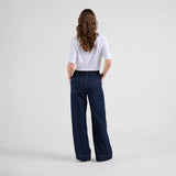 DEDICATED Vara denim workwear pants dark blue women