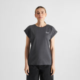 DEDICATED Visby love not camping t-shirt charcoal women