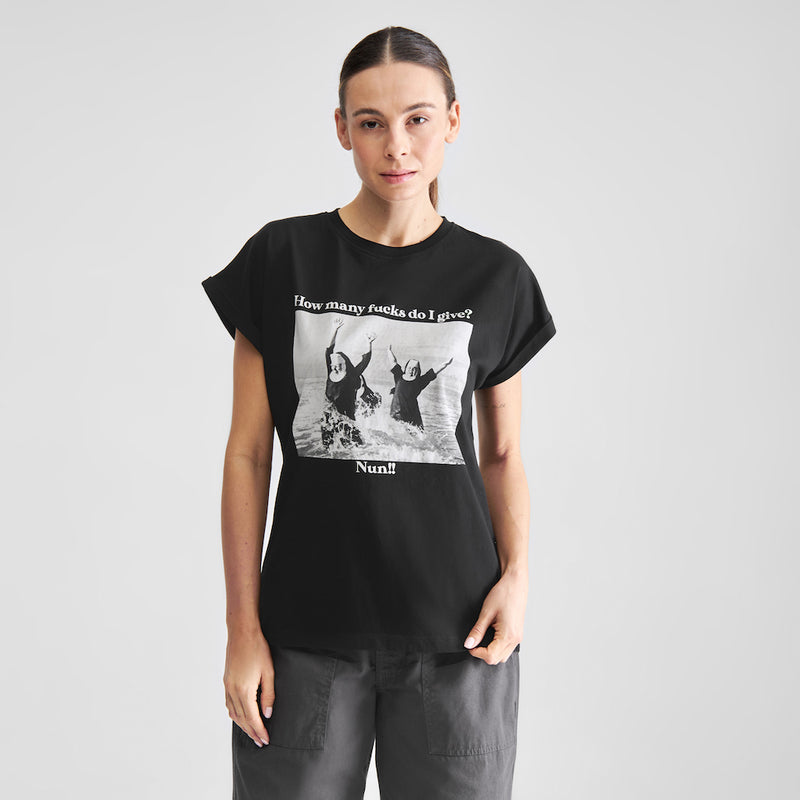 DEDICATED Visby nun given t-shirt black women