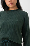 TWOTHIRDS Eparses longleeve dark green women