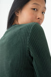 TWOTHIRDS Eparses longleeve dark green women