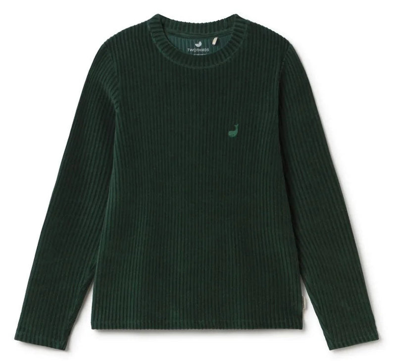 TWOTHIRDS Eparses longleeve dark green women