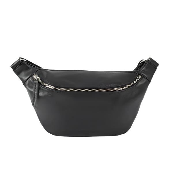 ANN KURZ Fanny pack black silver women