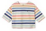 TWOTHIRDS Fingal cropped t-shirt multicolor stripes women