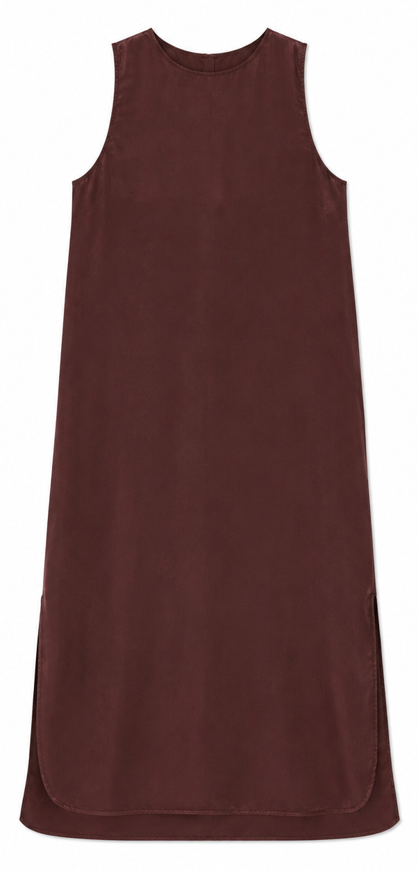 GIVN BERLIN Louise midi dress wine red women