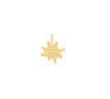 WILDTHINGS COLLECTABLES Hammered star stud earring gold plated single piece